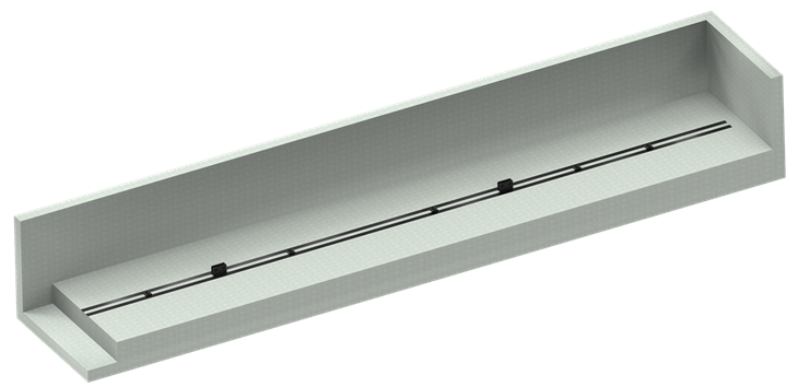 Hackgutlager Beton fertig